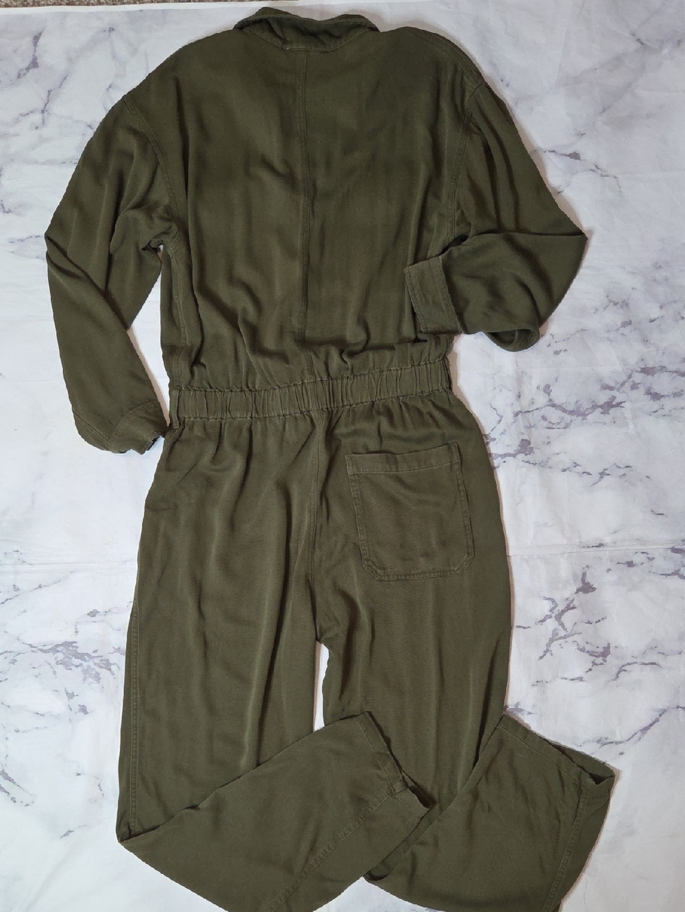 Sundays Olive Green Long Sleeve Jumpsuit - Picture 10 of 10